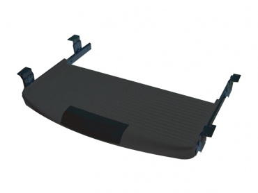 Полка под клавиатуру чёрная  (27см*55см)